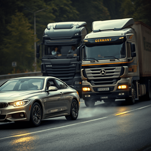 Gefährliches Bremsverhalten nach Überholen